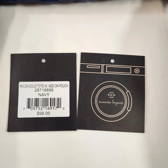 Nanette Lepore Nylon Tote Navy - Picture 13 of 13